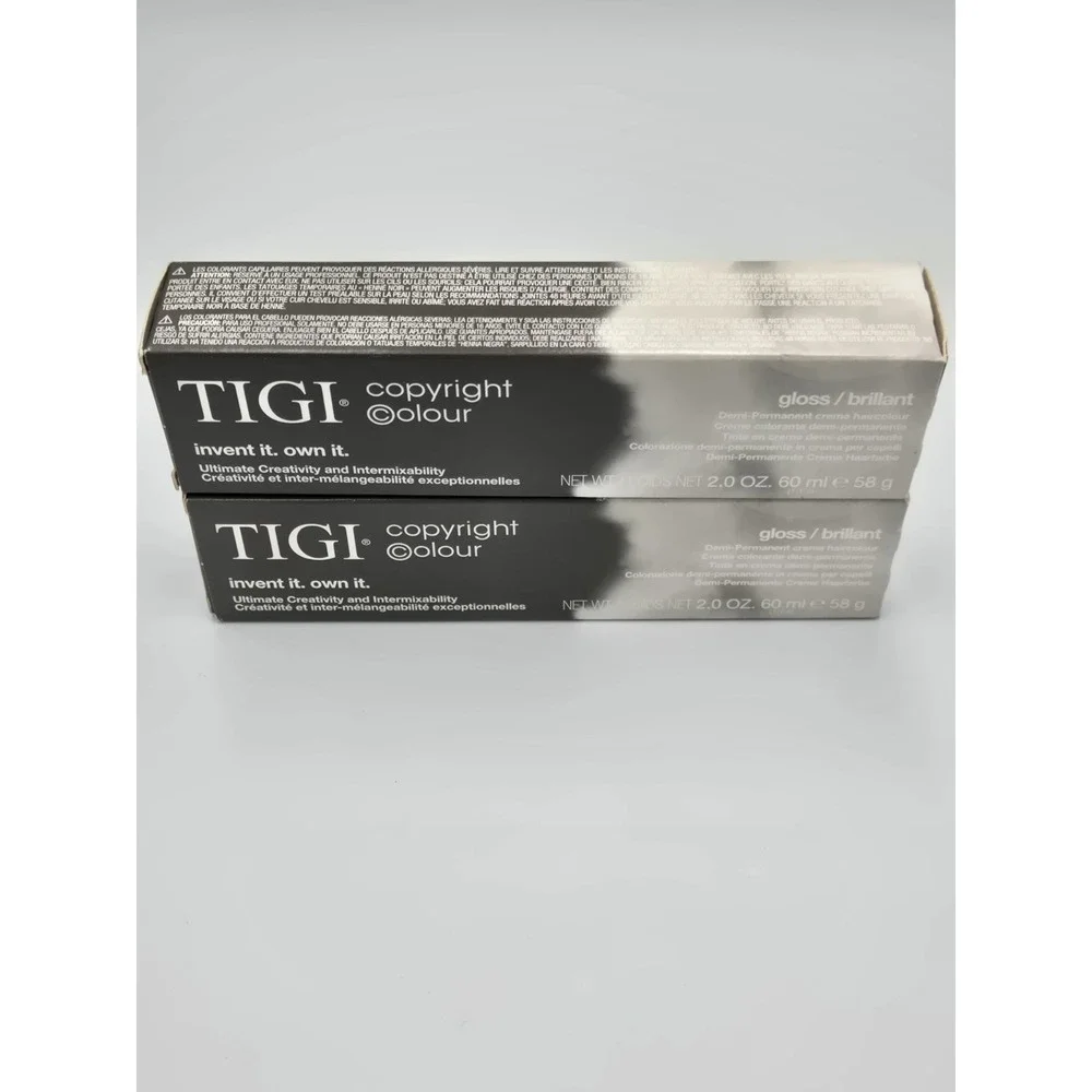 TIGI Copyright Colour 00 Clear Gloss/Brilliant‎  Lot Of 2 2oz